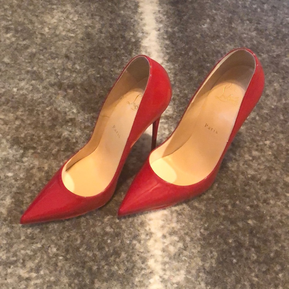 Authentic Red Patent Leather Christian Louboutin